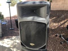 Samson DB500A 15" Powered PA Speakers  (pair)